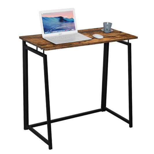 Compact No-Assembly Folding Desk for Small Space Office & Home