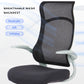 Chic Ergonomic High-Back Mesh Office Chair with Flip-Up Arms - Black