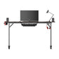 Ergonomic T-Shaped 55" PC Gaming Desk with Full Cover Mousepad - Black
