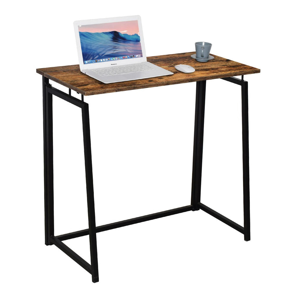 Compact No-Assembly Folding Desk for Small Space Office & Home