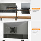 Monitor and Laptop Mount - Single Monitor Arm with Laptop Tray for 17" to 32" Screens