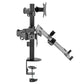 Monitor and Laptop Mount - Single Monitor Arm with Laptop Tray for 17" to 32" Screens