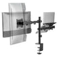Monitor and Laptop Mount - Single Monitor Arm with Laptop Tray for 17" to 32" Screens