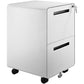 2-Drawer Mobile Steel Pedestal File Cabinet with Lock - (Gen 2)