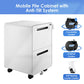 2-Drawer Mobile Steel Pedestal File Cabinet with Lock - (Gen 2)