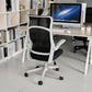 Chic Ergonomic High-Back Mesh Office Chair with Flip-Up Arms - Black