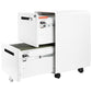 2-Drawer Mobile Steel Pedestal File Cabinet with Lock - (Gen 2)