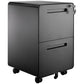 2-Drawer Mobile Steel Pedestal File Cabinet with Lock - (Gen 2)