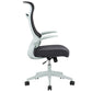 Chic Ergonomic High-Back Mesh Office Chair with Flip-Up Arms - Black